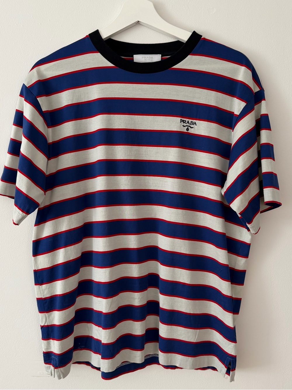 Prada Striped cotton jersey t-shirt